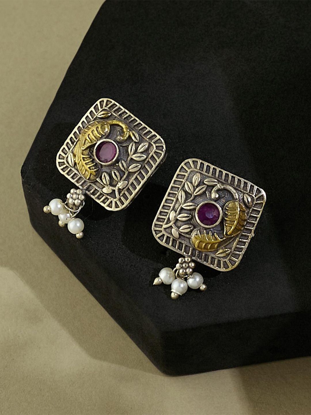 Fabindia Women Contemporary Studs Earrings-picture-34