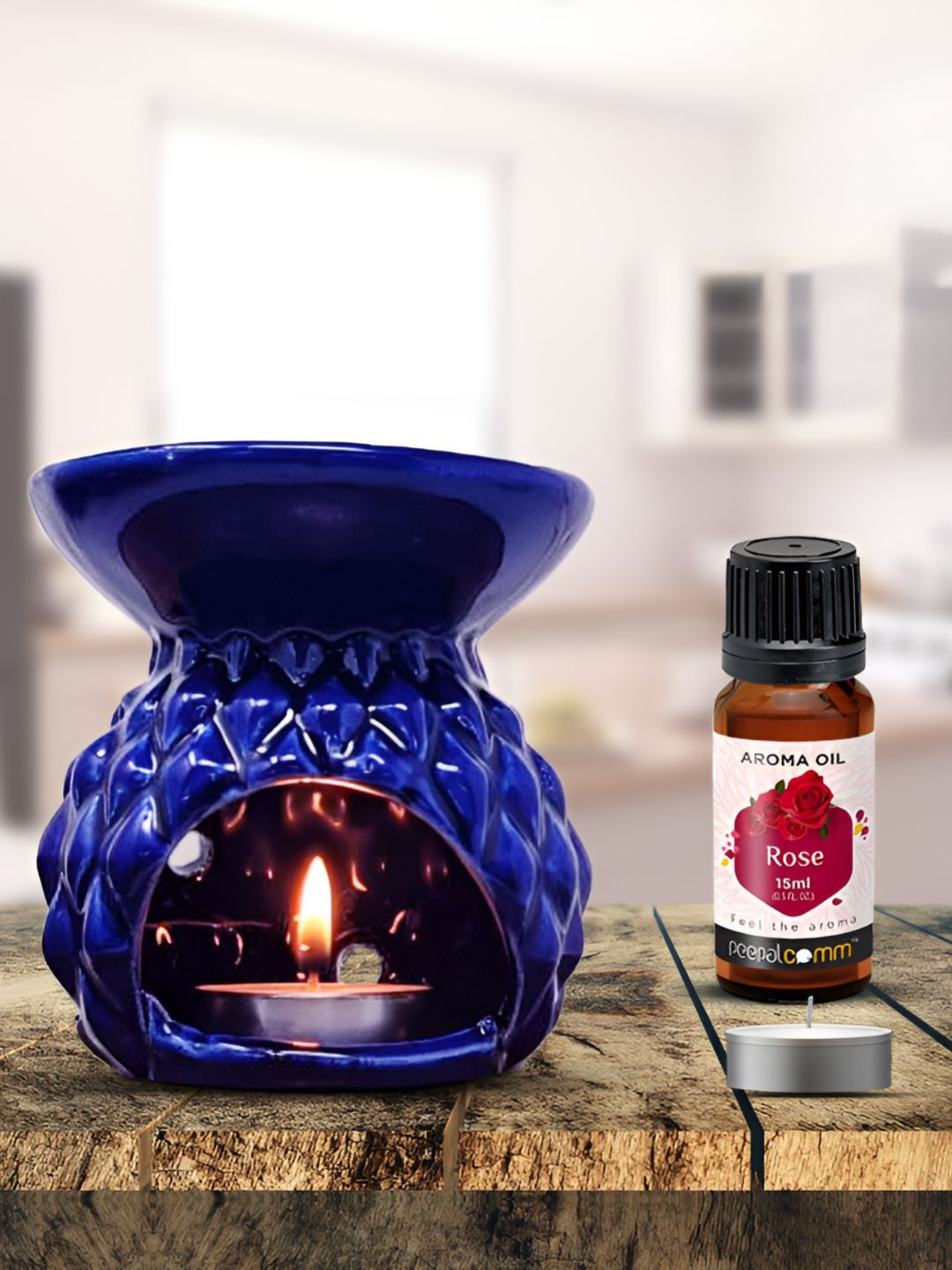 PEEPALCOMM 2-Pcs Blue Aroma Oil Diffuser With Scented Oils-picture-19