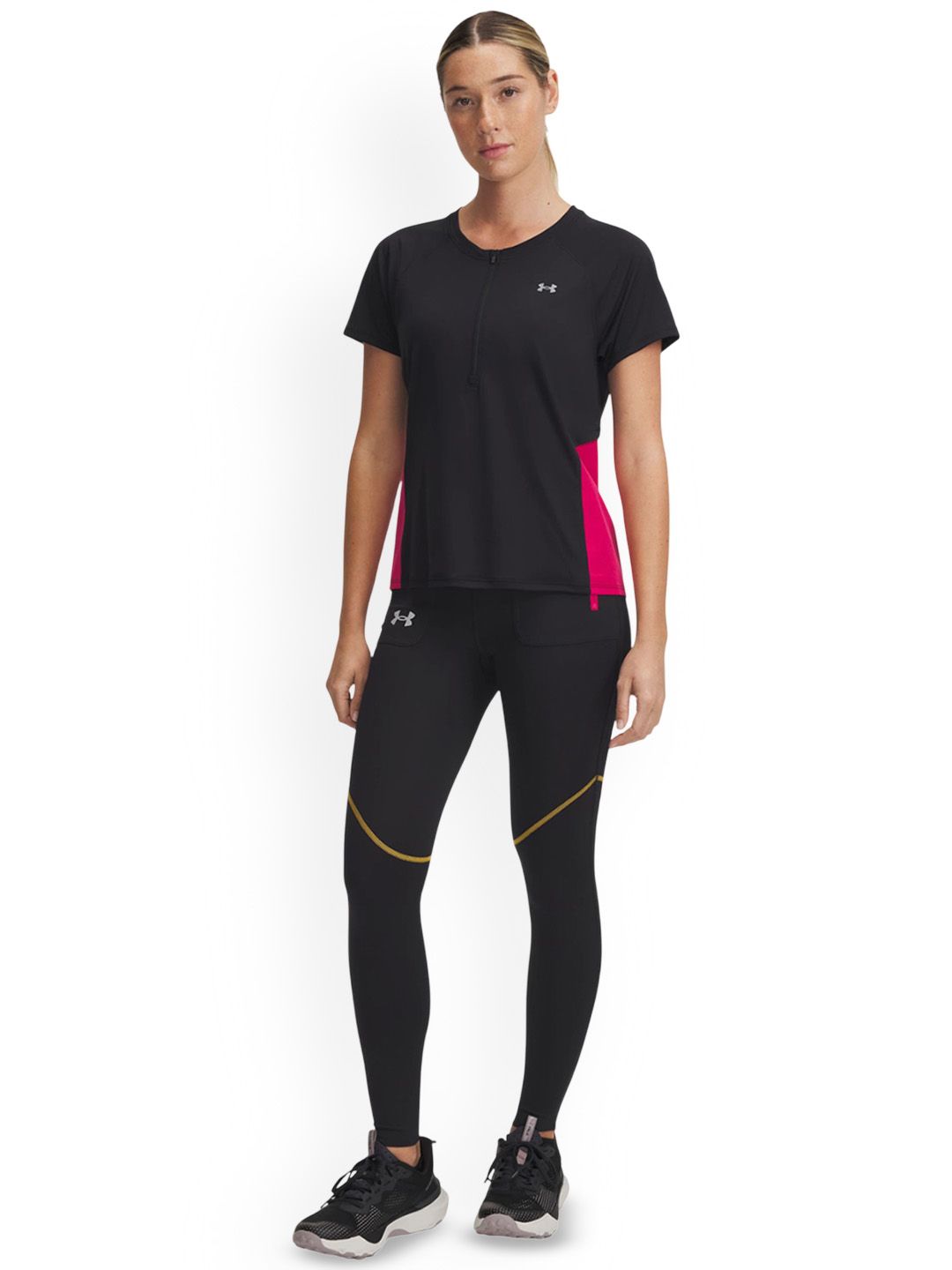 UNDER ARMOUR UA Launch Trail Color-Blocked Ankle-Length Tights-picture-21