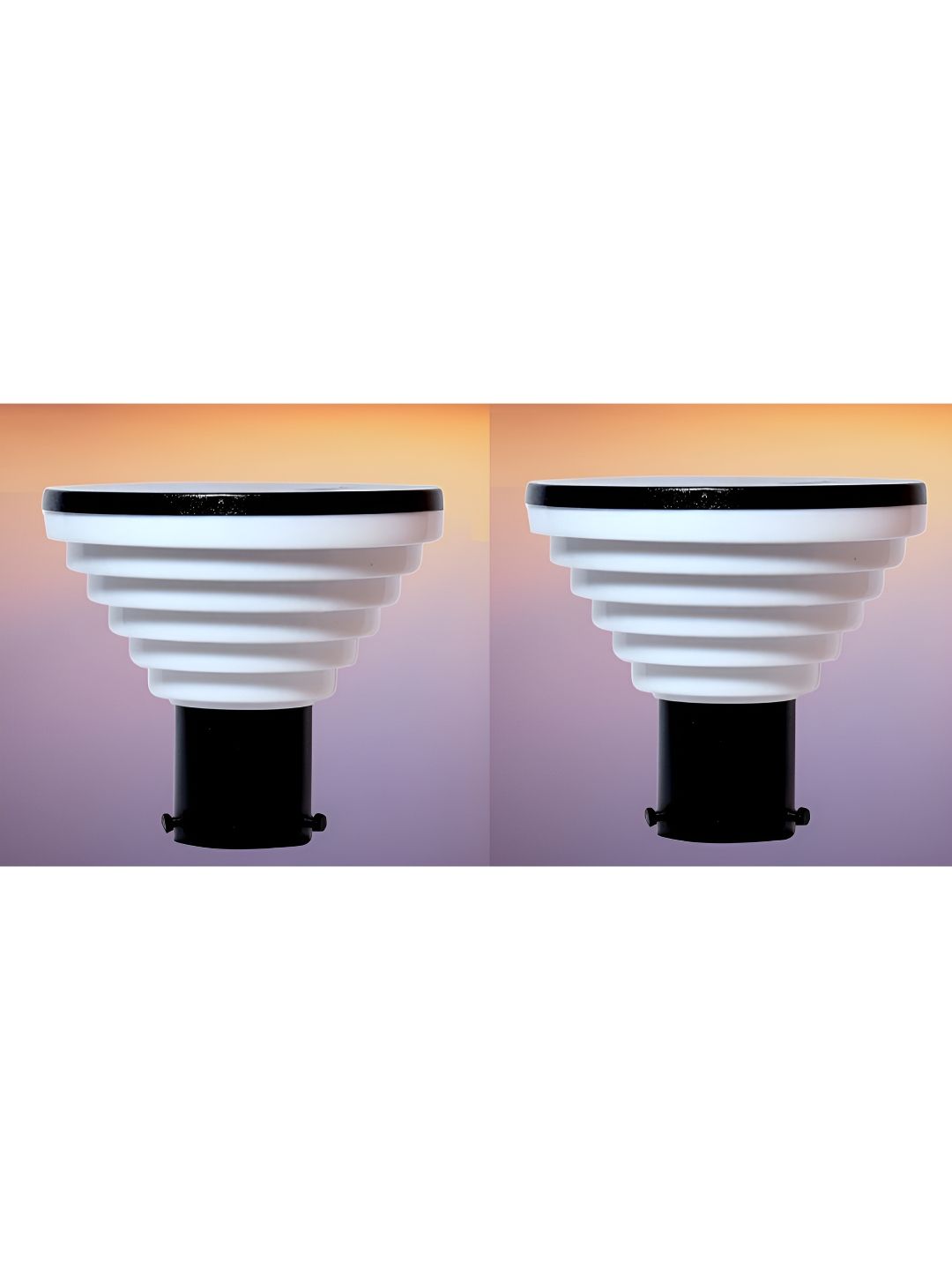KINIS 2-Pcs Black Modern Shape Gate & Garden Outdoor Lamps-picture-44