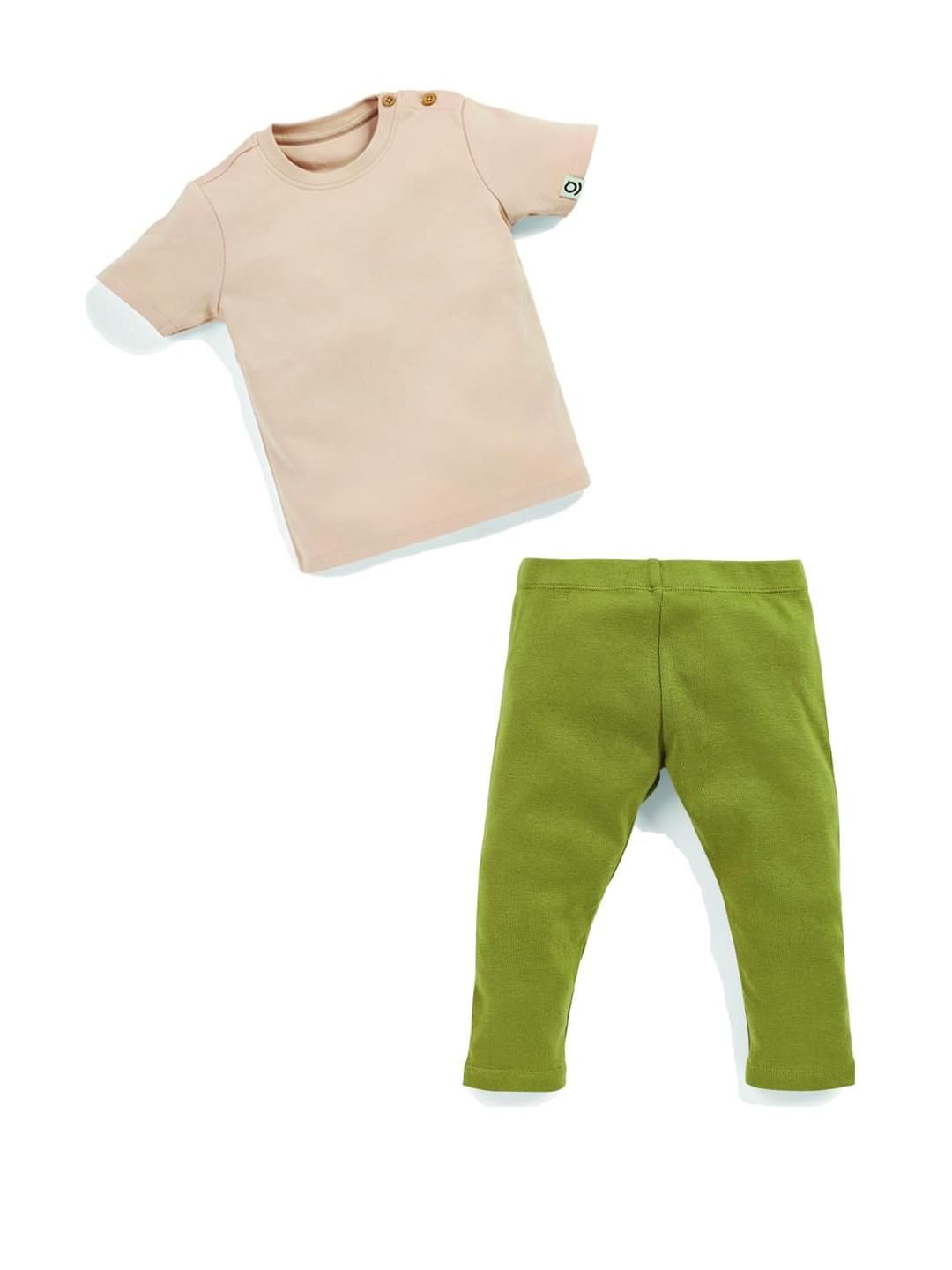 SPROG COLLECTION Kids-Unisex Brown Pure Cotton Clothing Set-picture-14