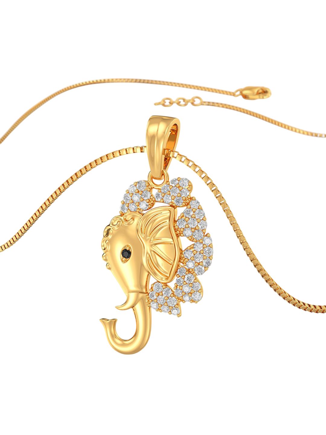 Joyalukkas 22KT Lord Ganesh Gold Pendant -3.145 g-picture-25