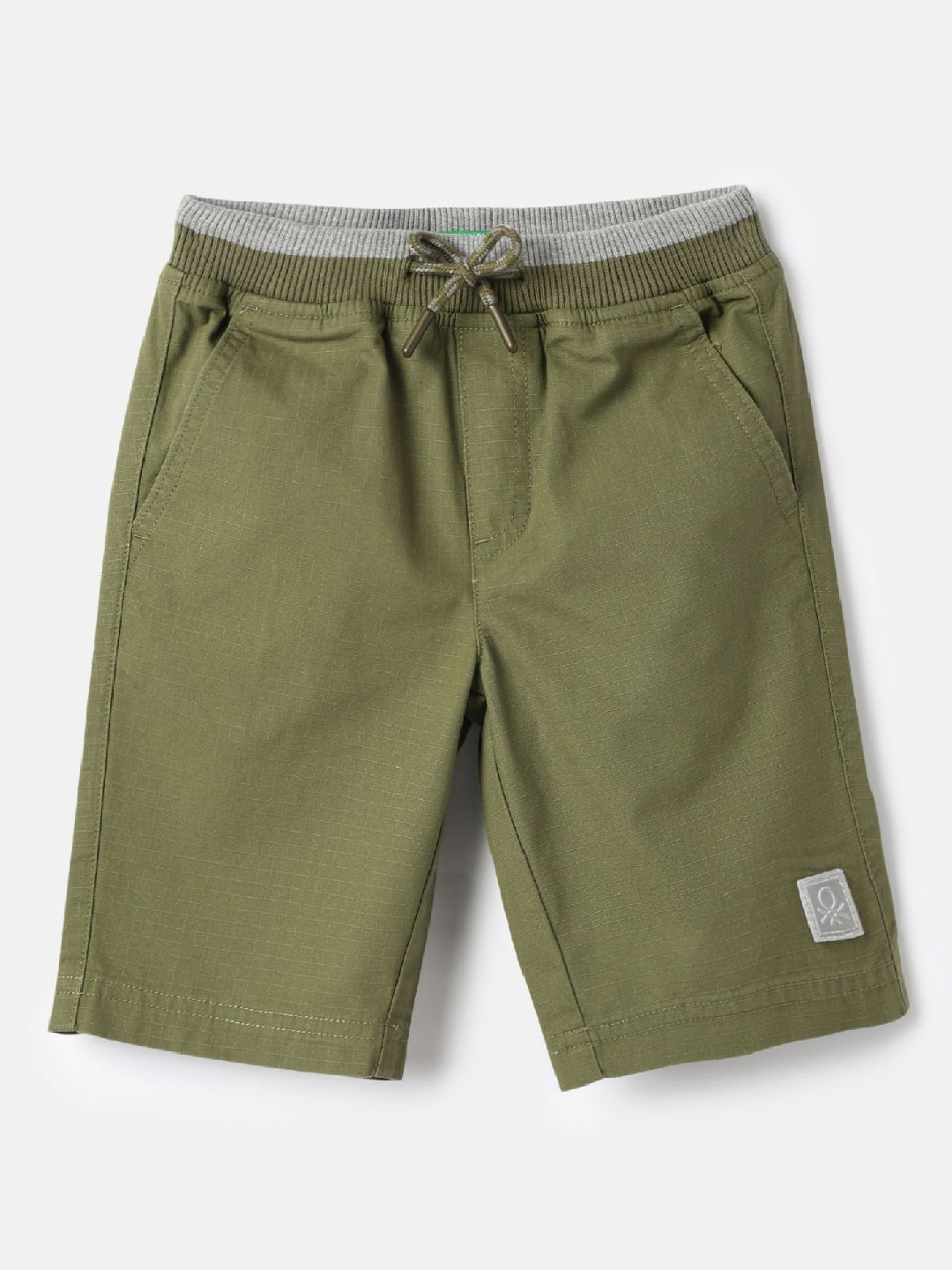 United Colors of Benetton Boys Checked Mid-Rise Cotton Shorts-picture-39