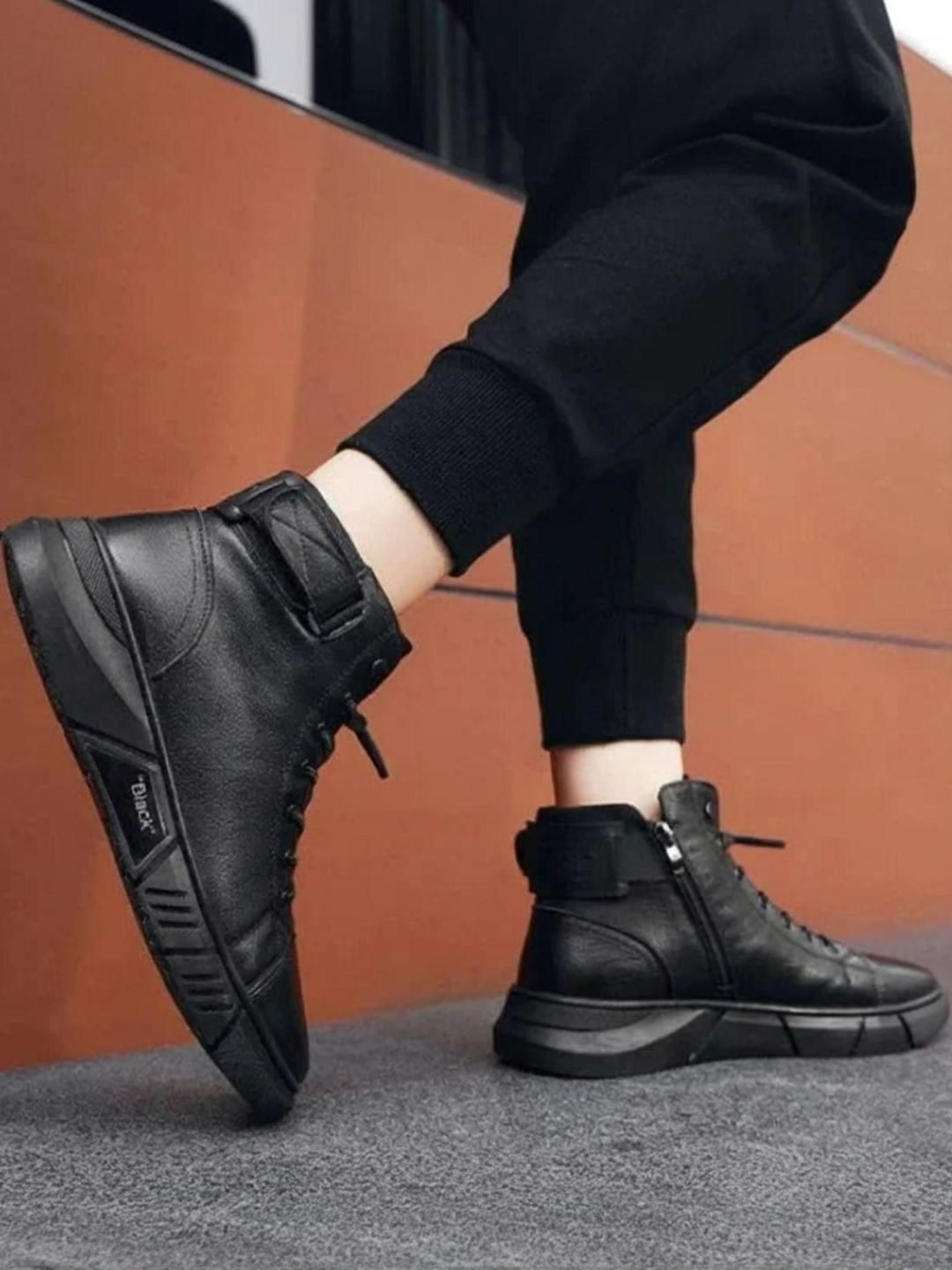 Kerzl Men Black Synthetic Casual Shoes-picture-15