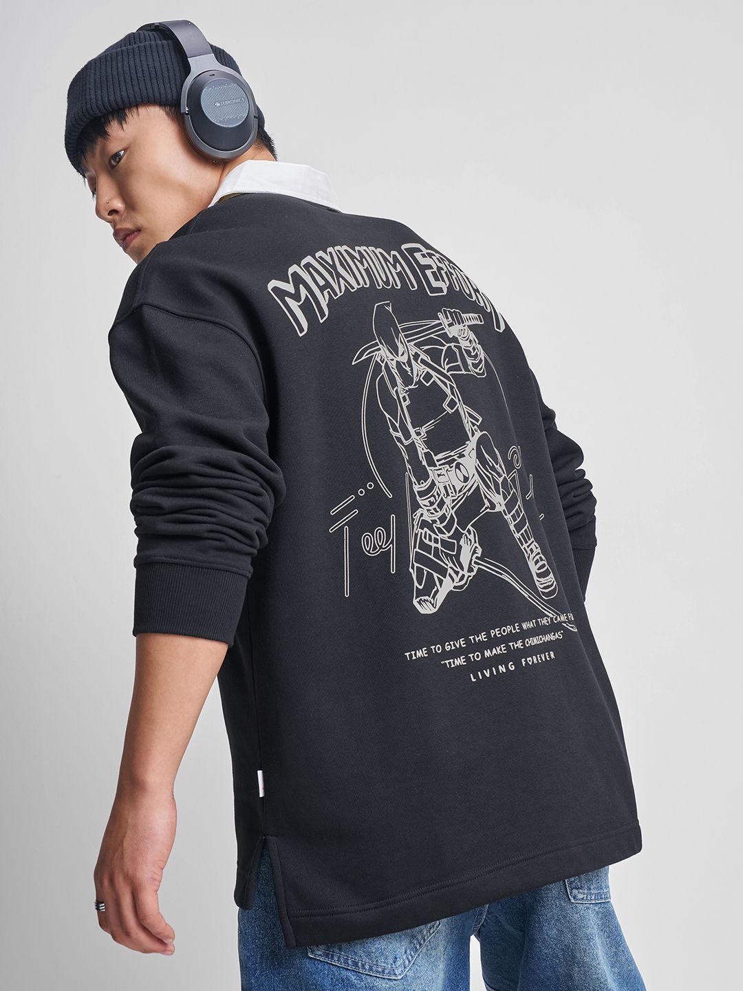 HIGHLANDER Men Printed Oversized Sweatshirt-picture-52