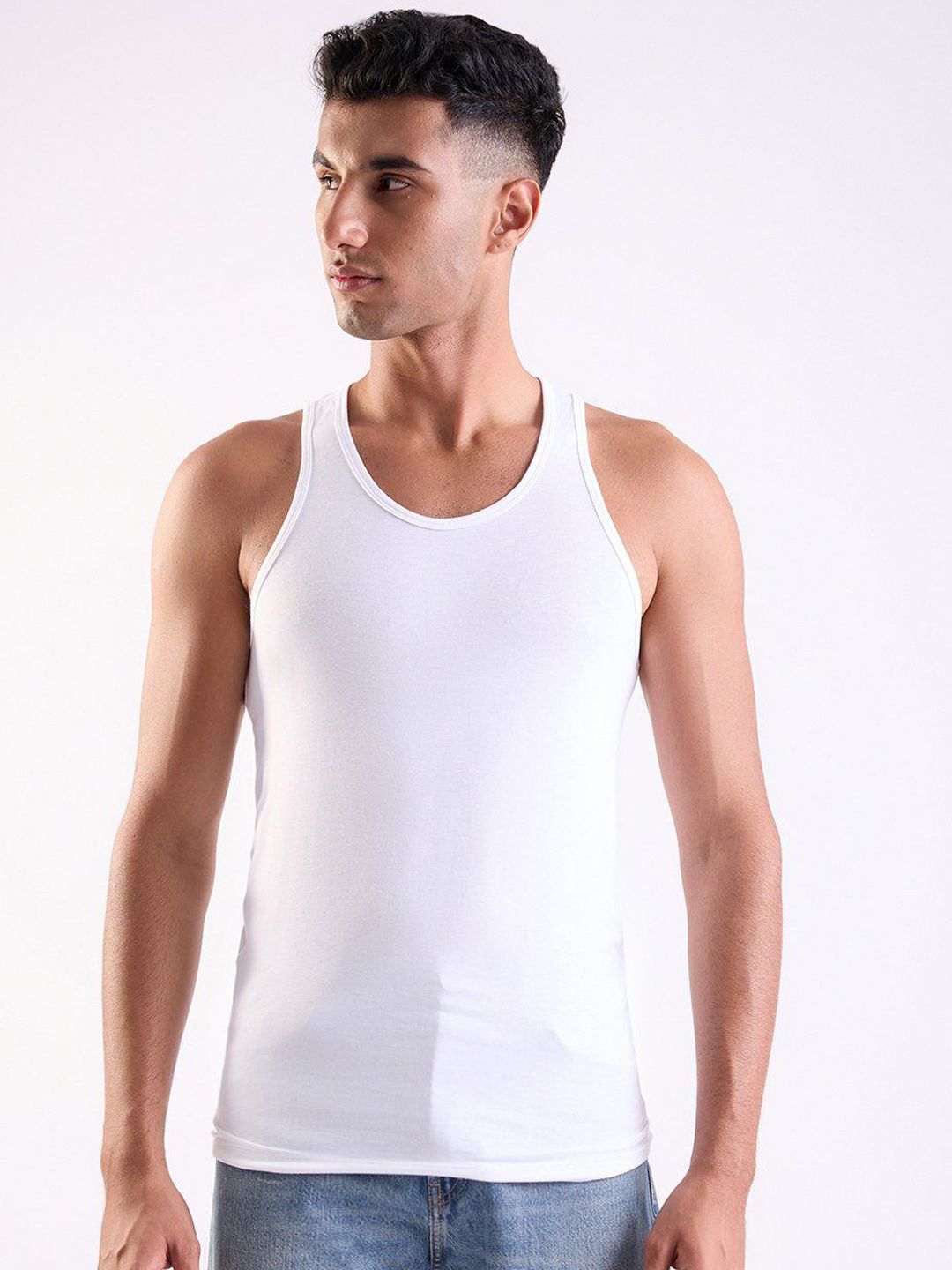 Park Avenue Men Scoop Neck Basic Vest-picture-28