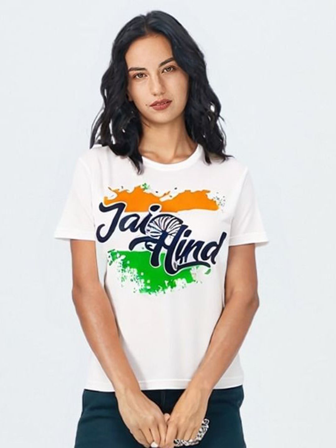 GAB Women Printed Tropical Pockets T-shirt-picture-10