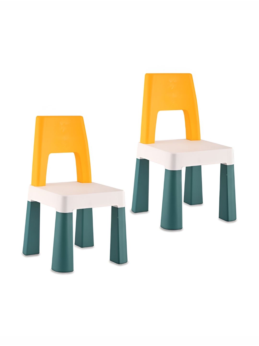 Myntra Elegant Homes 2Pcs Yellow & Green Weatherproof Kids Chair