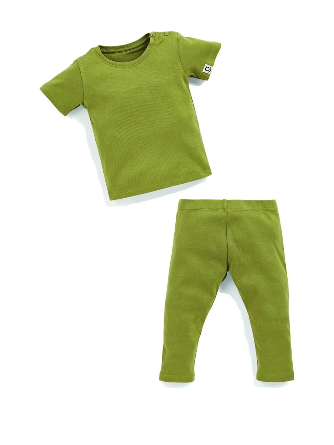SPROG COLLECTION Kids-Unisex Brown Pure Cotton Clothing Set-picture-16