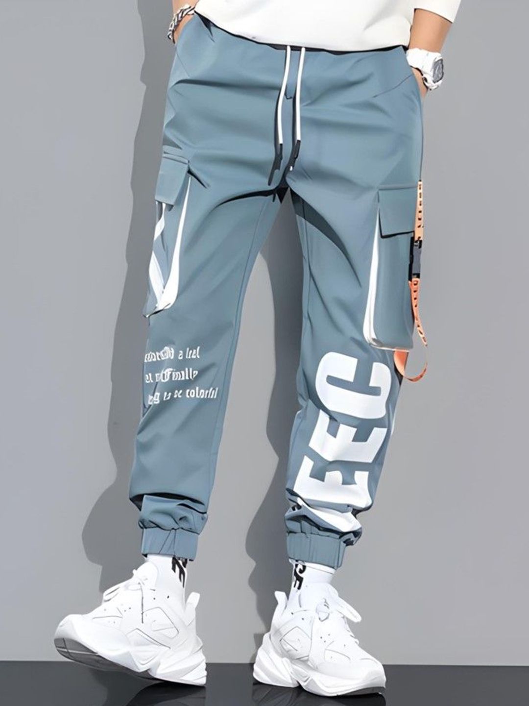 HVBK Men Printed Mid Rise Track Pants-picture-28