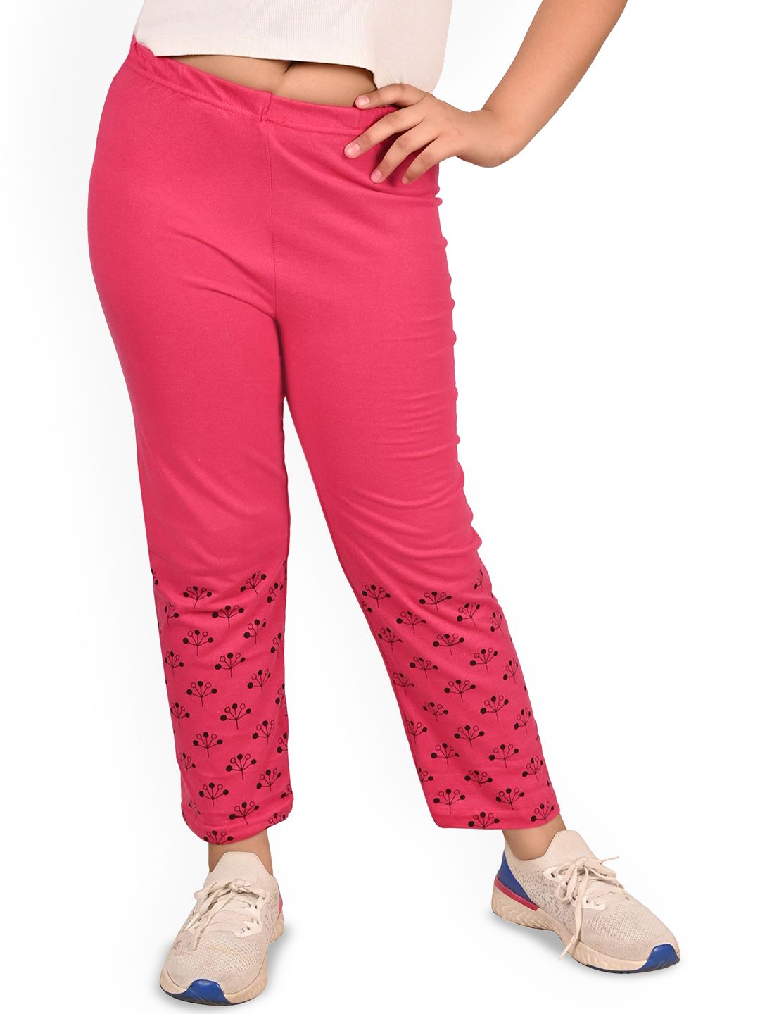 BAESD Girls Printed Cotton Regular Trousers-picture-25