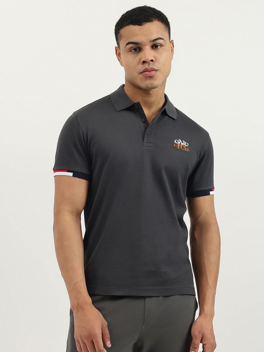 United Colors of Benetton Polo Collar Pure Cotton Casual T-shirt-picture-55