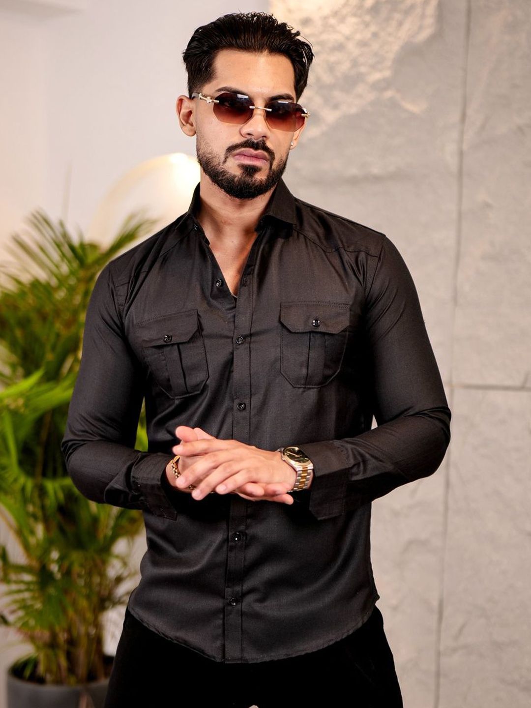 IKON FASHION Original Spread Collar Cotton Casual Shirt-picture-23