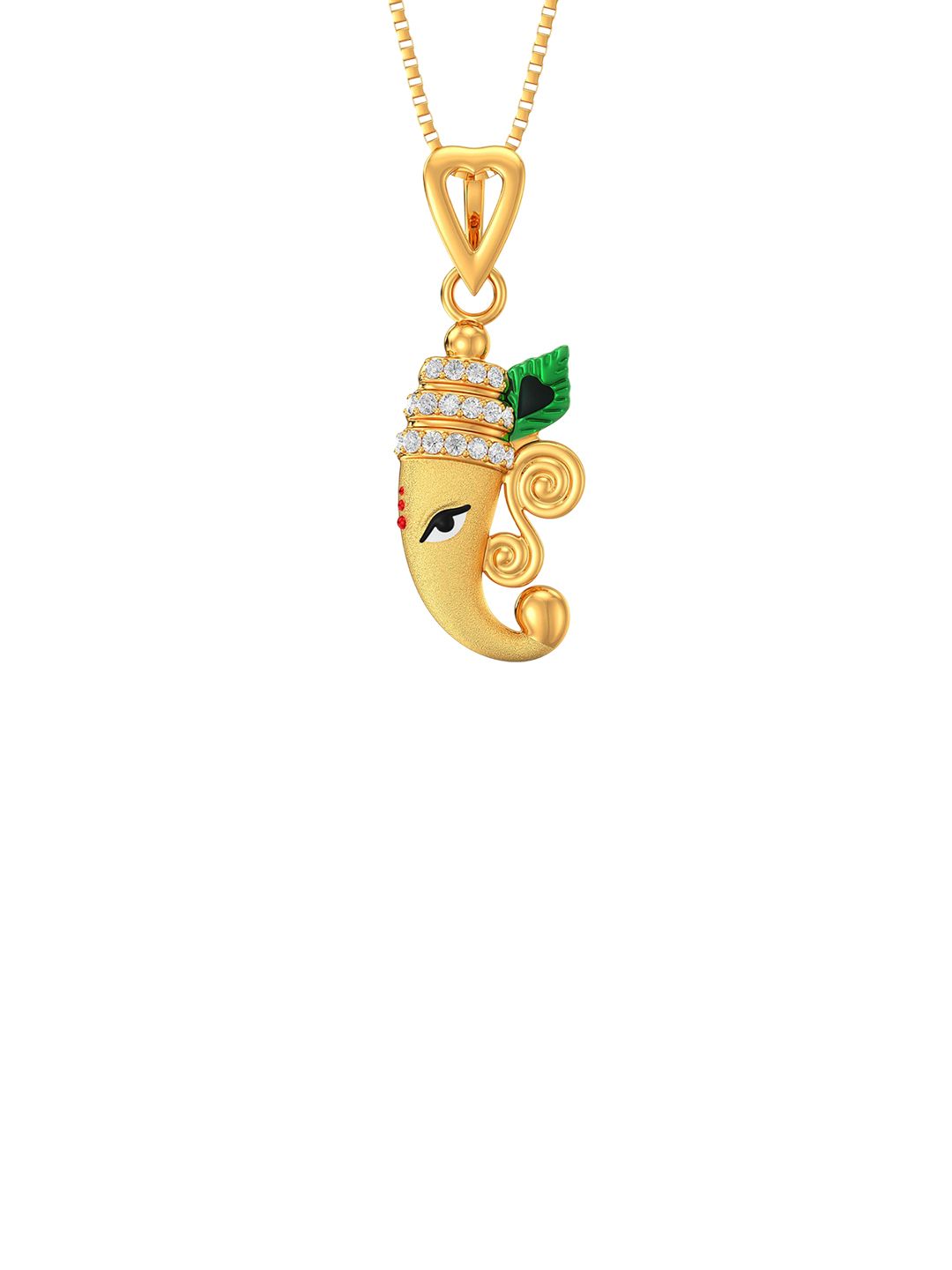 Joyalukkas Women 22 Kt Gold Lord Ganesh Pendant - 1.937 g-picture-20