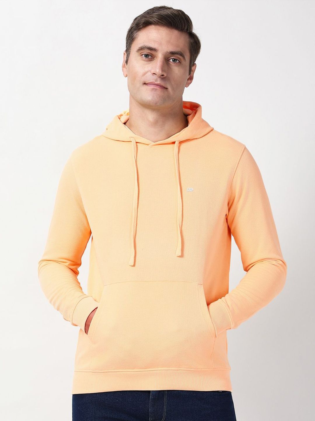 Peter England Casuals Men Solid Hooded Sweatshirt-picture-32