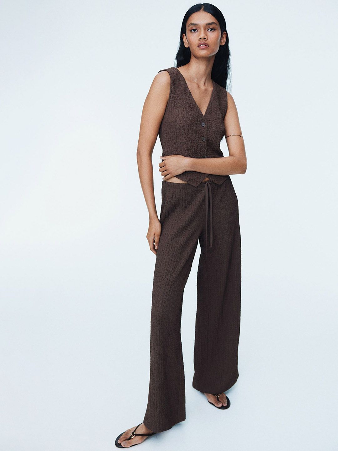 H&M Textured Jersey Waistcoat-picture-20