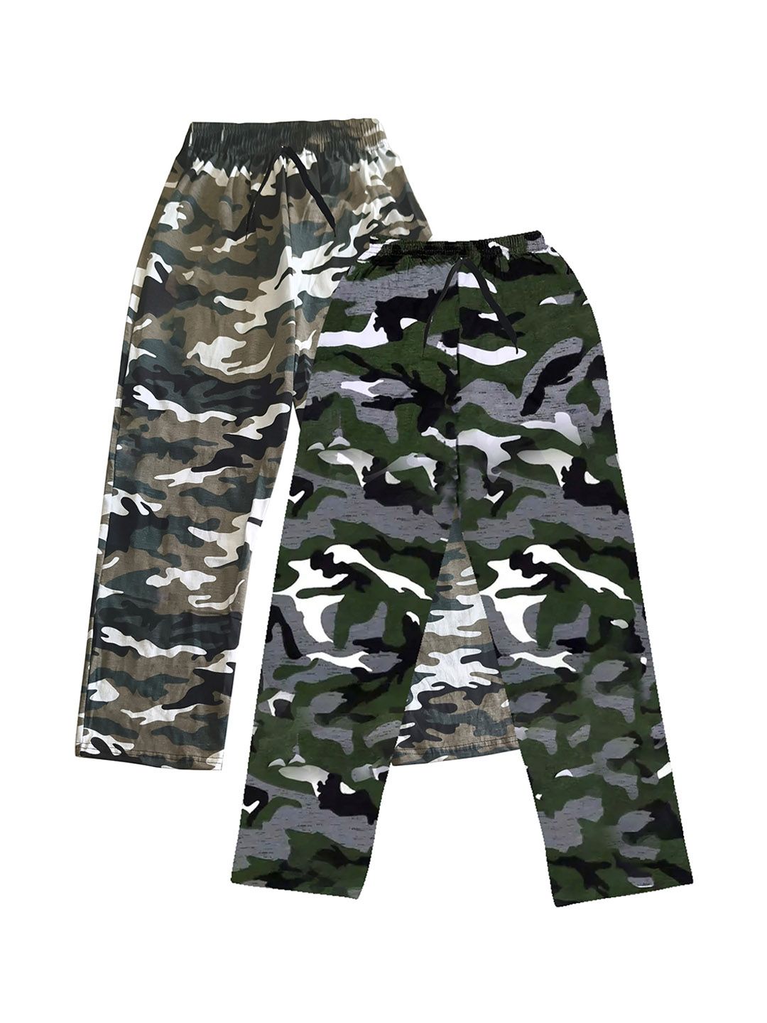 CoolTees4U Kids Printed Pack Of 2 Cotton Mid-Rise Track Pants-picture-33