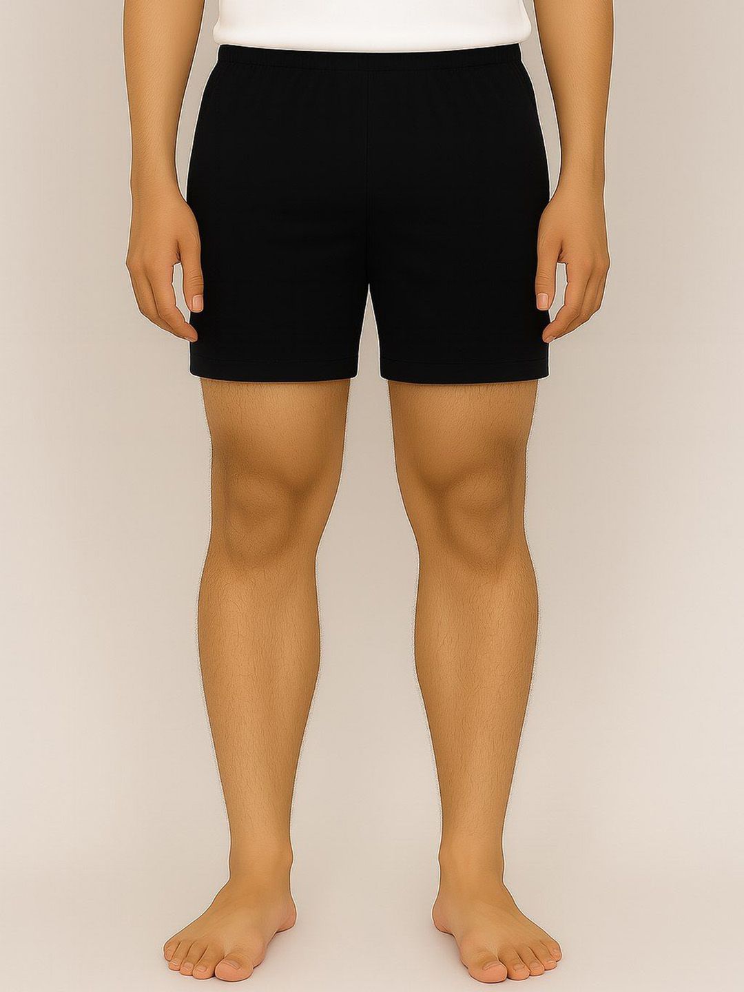 DRAXSTAR Men Solid Black Dry-Fit Mid Rise Swim Bottom-image-47
