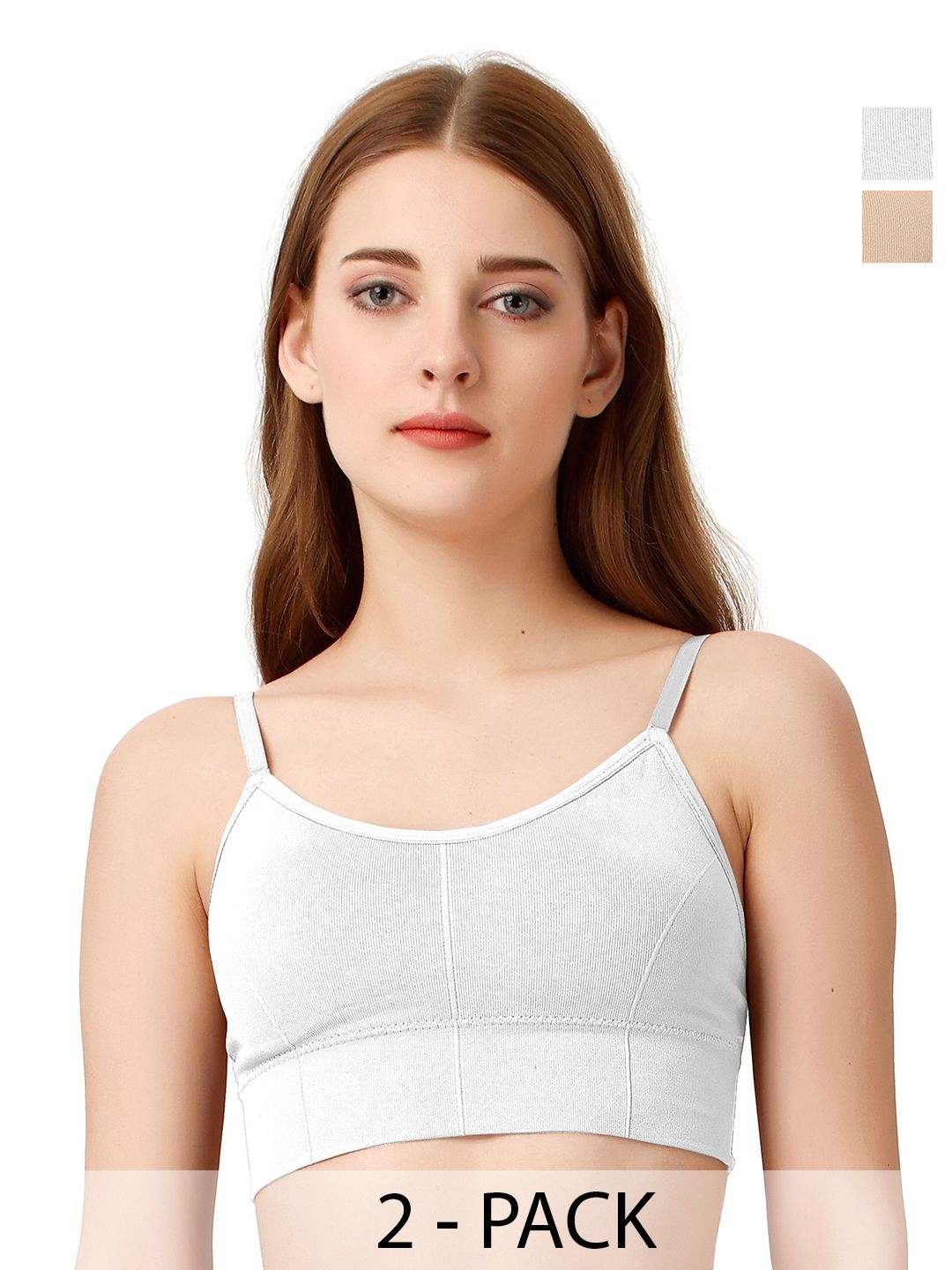 Moda Rapido Pack Of 2 Full Coverage Lightly Padded Seamless Bra
