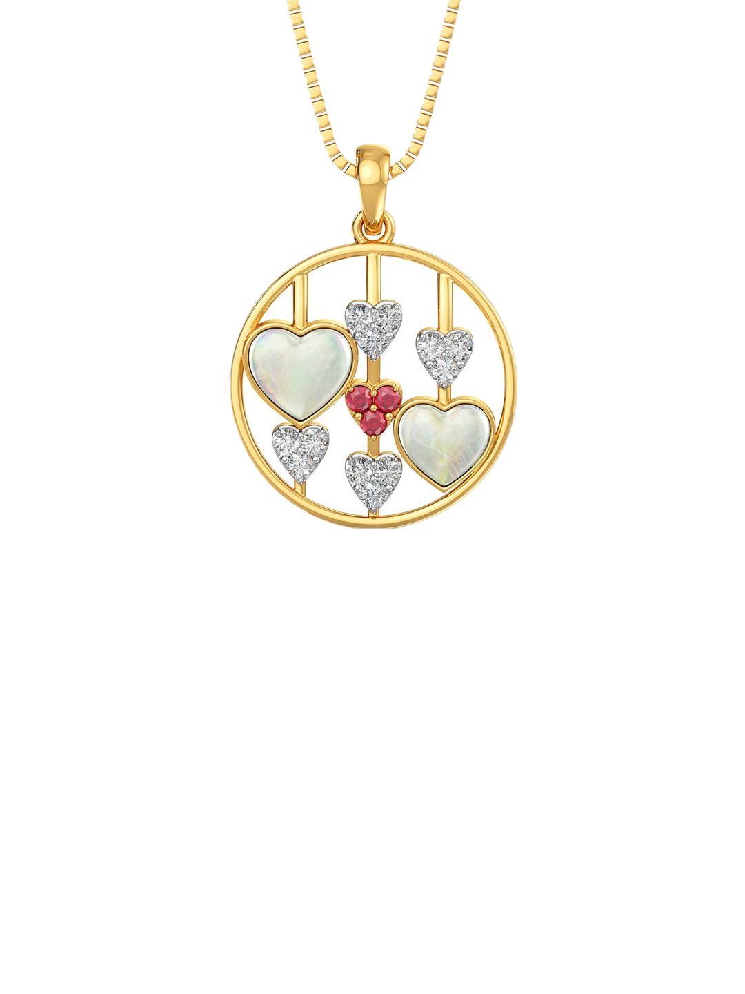 Joyalukkas Women 22KT Gold Heart Pendant - 1.559 g-picture-22