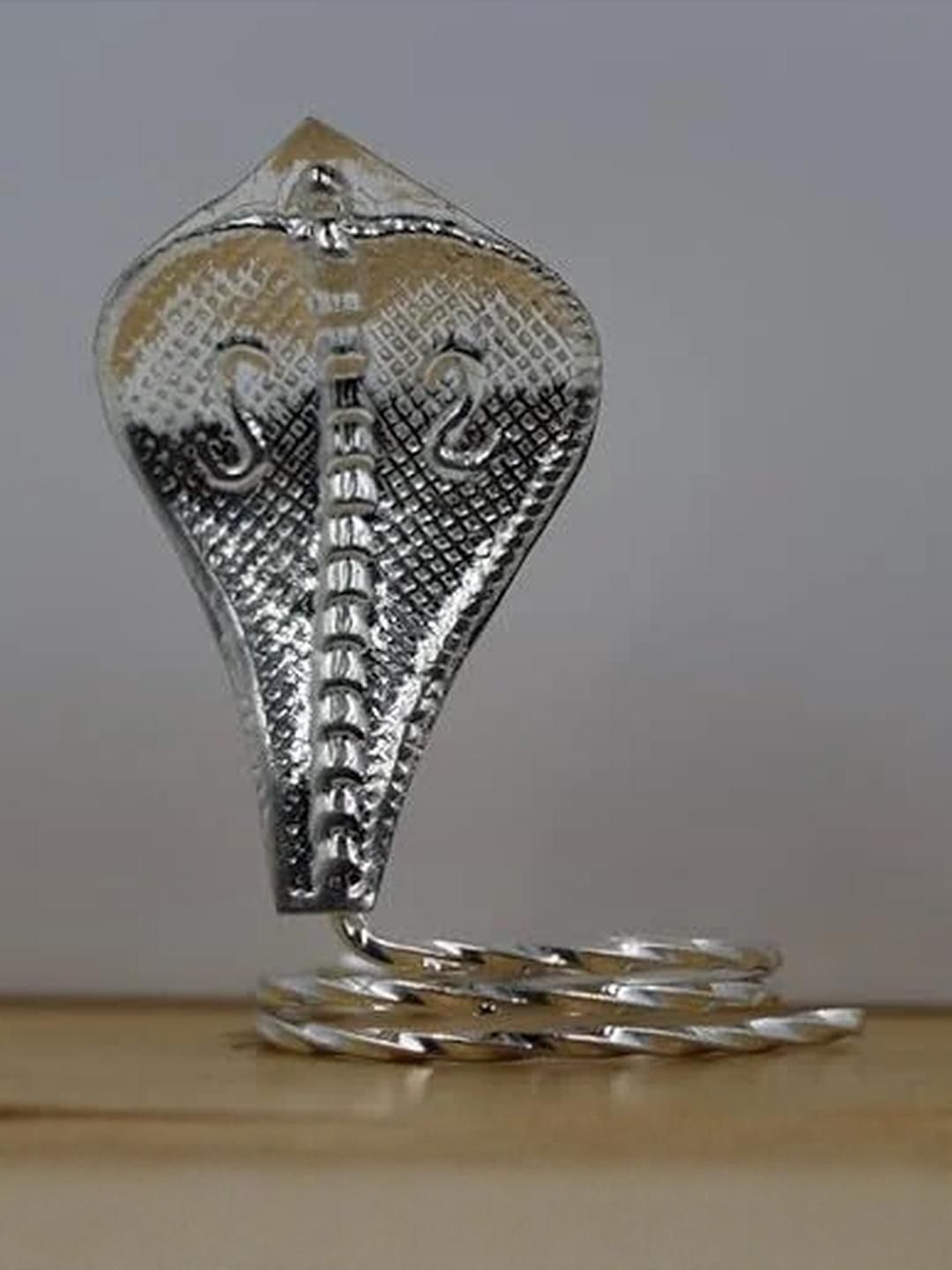 ASTRO-D 0.999 Pure Silver 4 GMS Snake Idol for Puja-picture-25