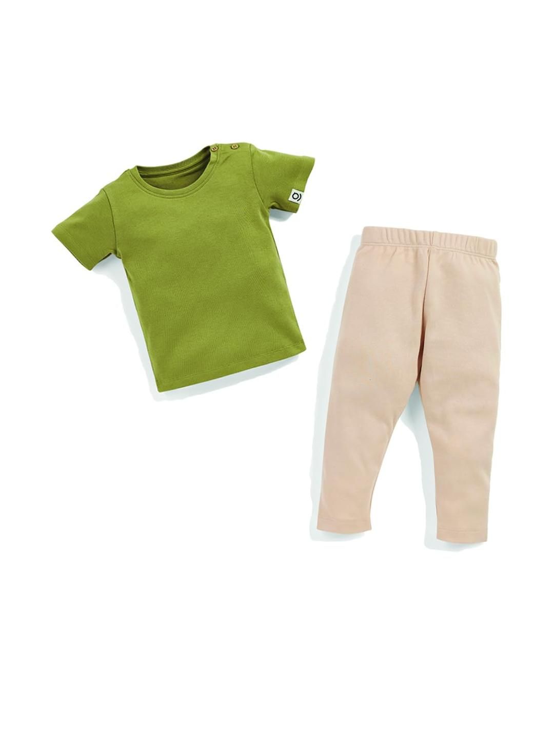 SPROG COLLECTION Kids-Unisex Brown Pure Cotton Clothing Set-picture-11