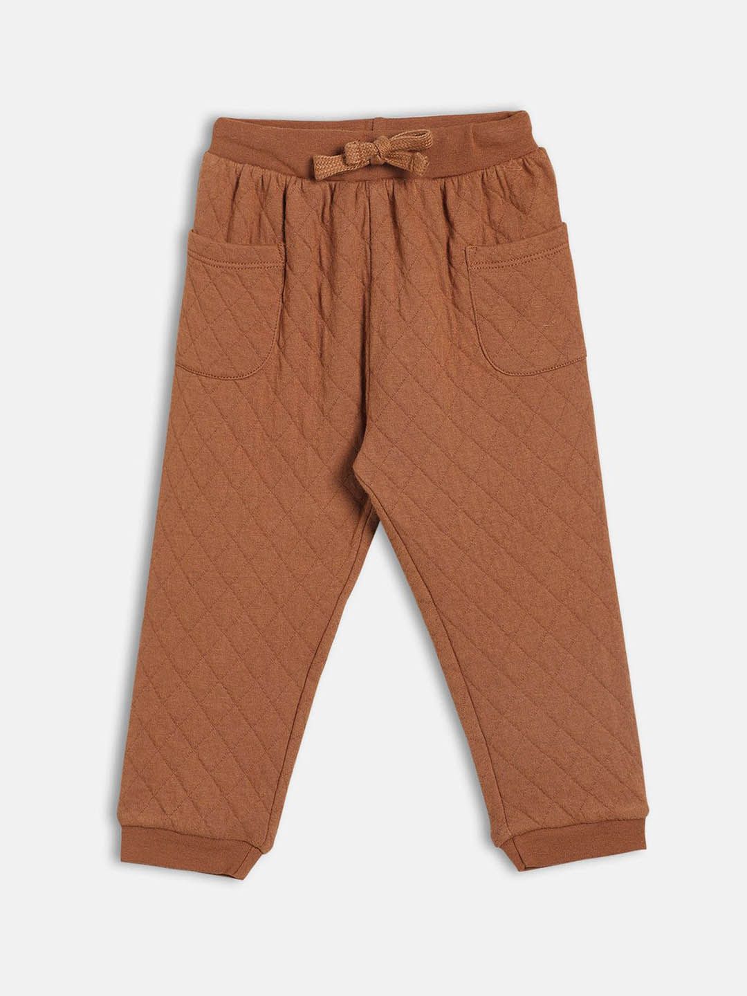 MINI KLUB Boys Textured Cotton Jogger Trousers-picture-10