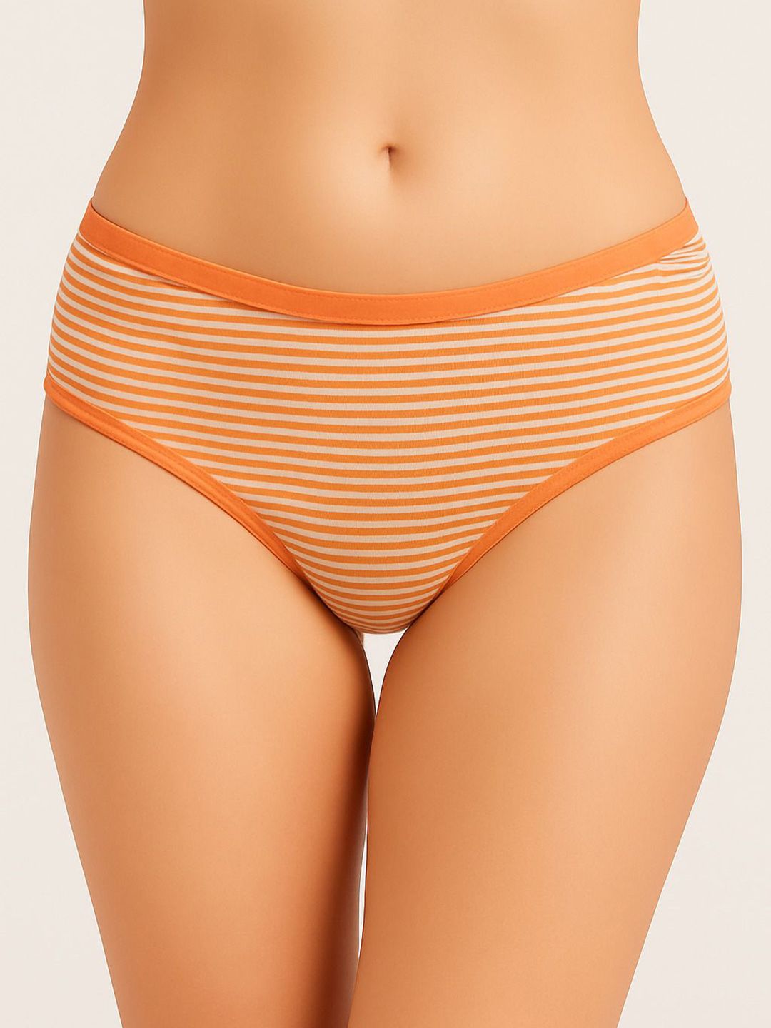 Moda Rapido Women Striped Cotton Basic Brief-picture-40
