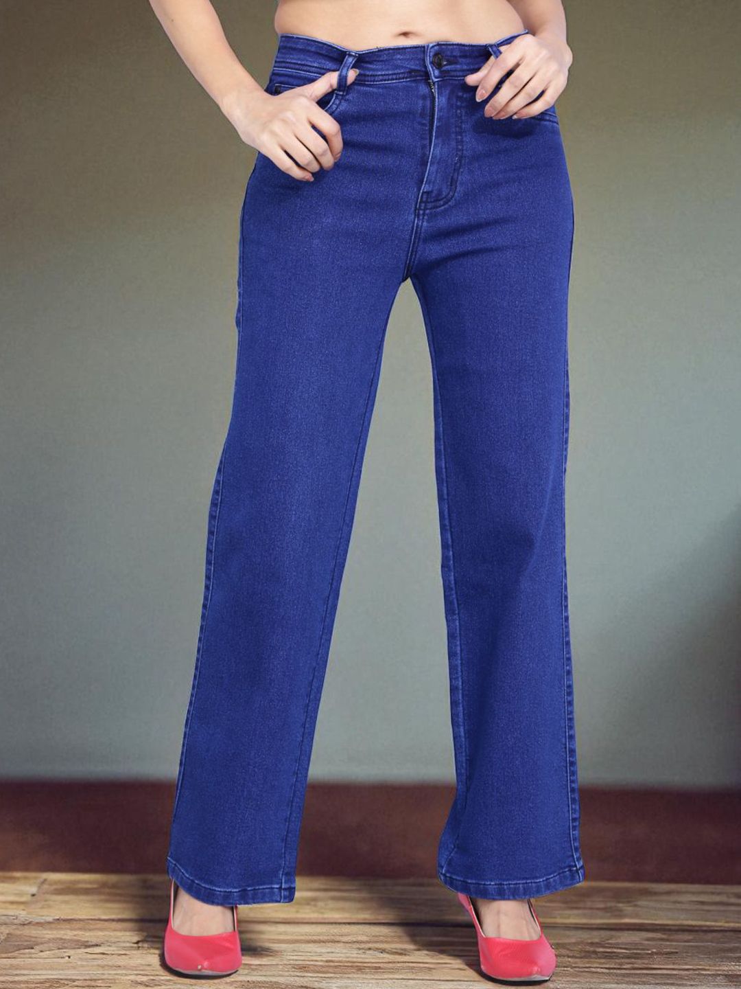 FIREAGE Women Bootilicious Bootcut Mid-Rise Stretchable Cotton Jeans-picture-13