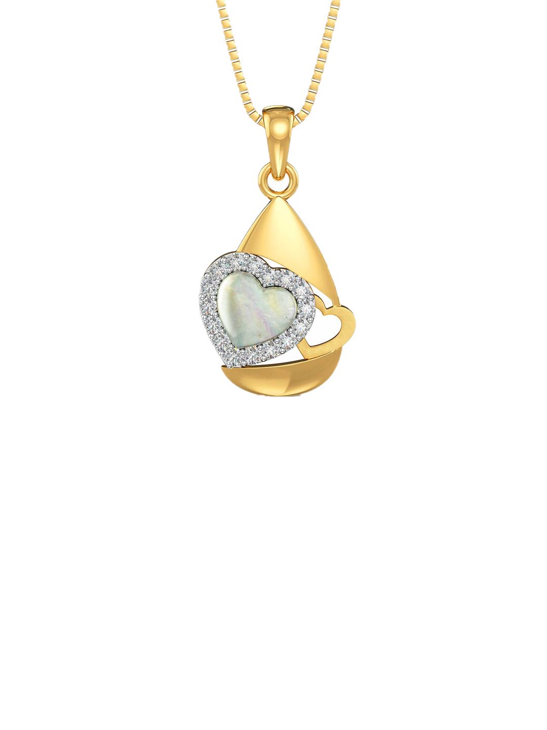 Joyalukkas Women 22KT Gold Heart Pendant 1.81 g-picture-11