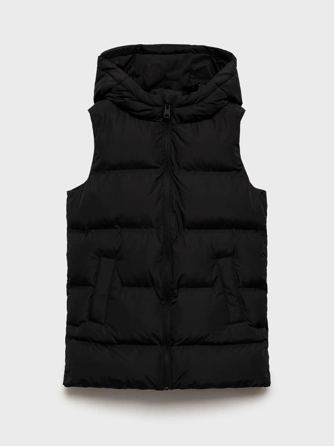 Mango Kids Girls Water Resistant Longline Hooded Gilet Jacket-picture-38