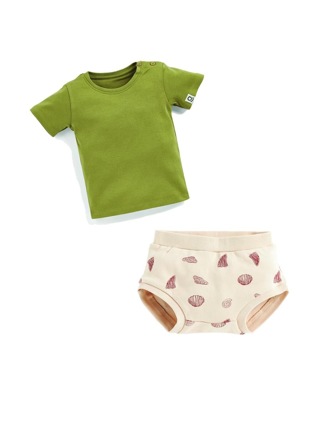 SPROG COLLECTION Kids-Unisex Brown Pure Cotton Clothing Set-picture-10