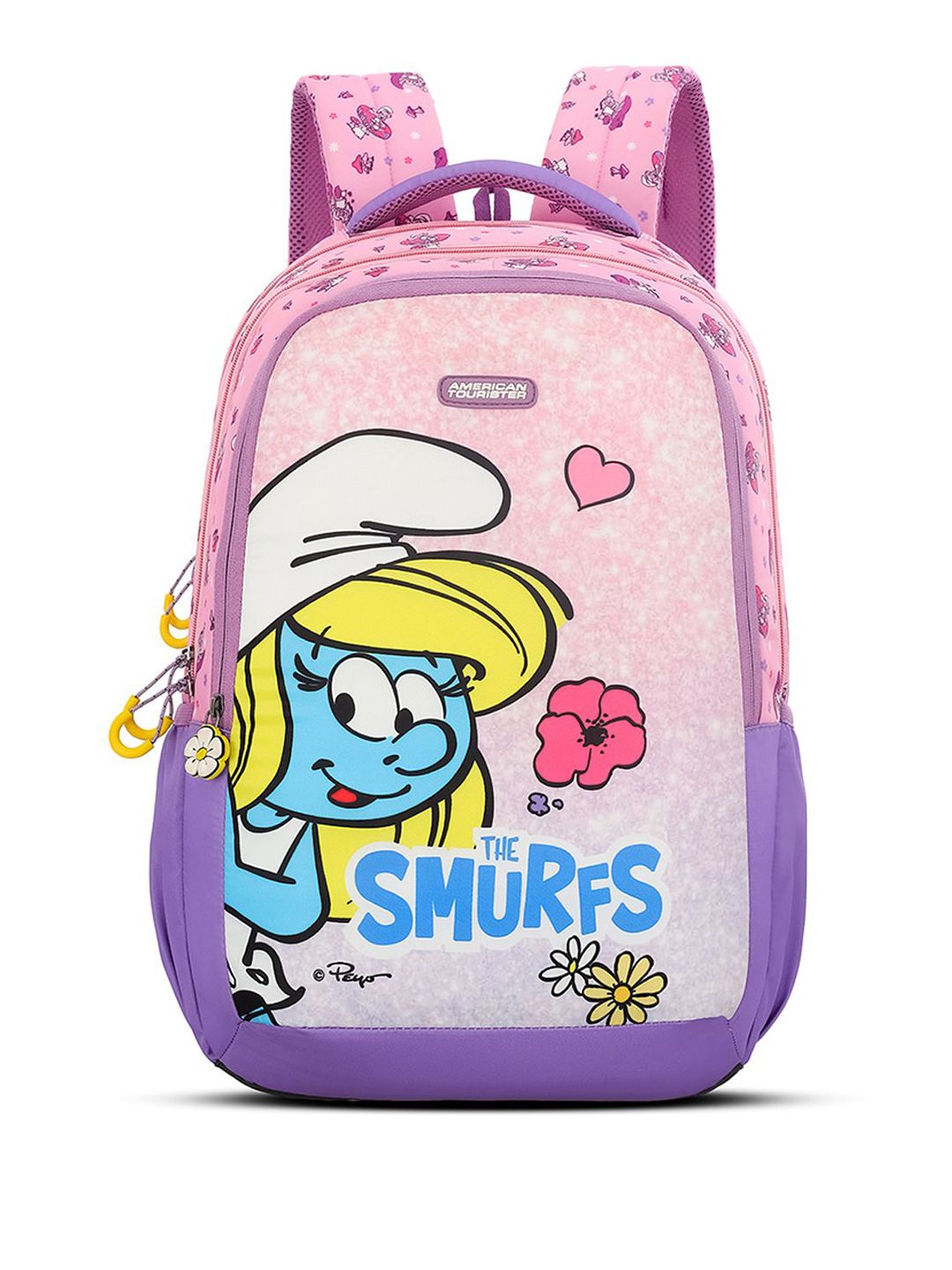 AMERICAN TOURISTER The Smurf Girls Graphic Printed Backpack-image-43
