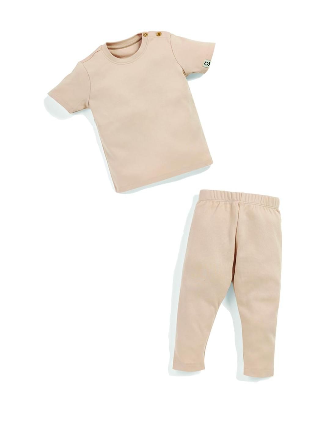 SPROG COLLECTION Kids-Unisex Brown Pure Cotton Clothing Set-picture-15
