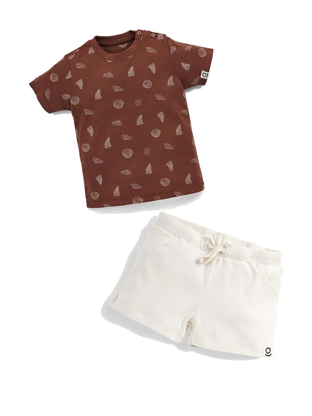 SPROG COLLECTION Kids-Unisex White Pure Cotton Clothing Set-picture-26