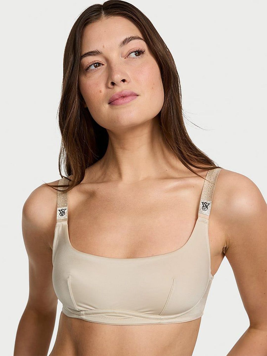 Victoria's Secret Medium Coverage Shine Strap Scoop Bralette Bra-image-10
