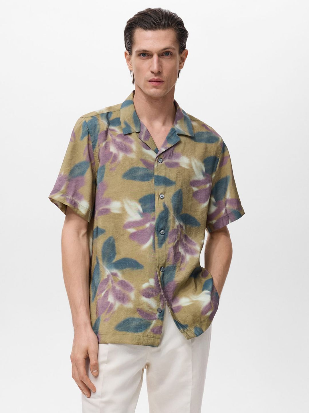 MANGO MAN Floral Print Casual Shirt-picture-26