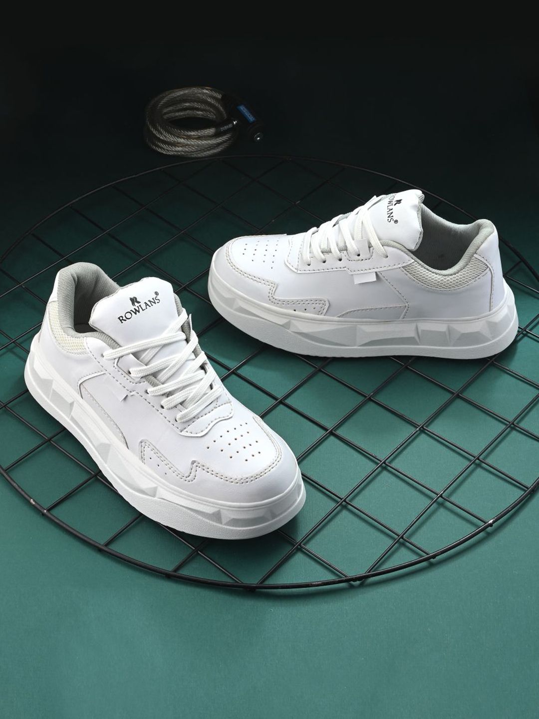 Rowlans Women Textured Lace-Ups Lightweight Sneakers-picture-30