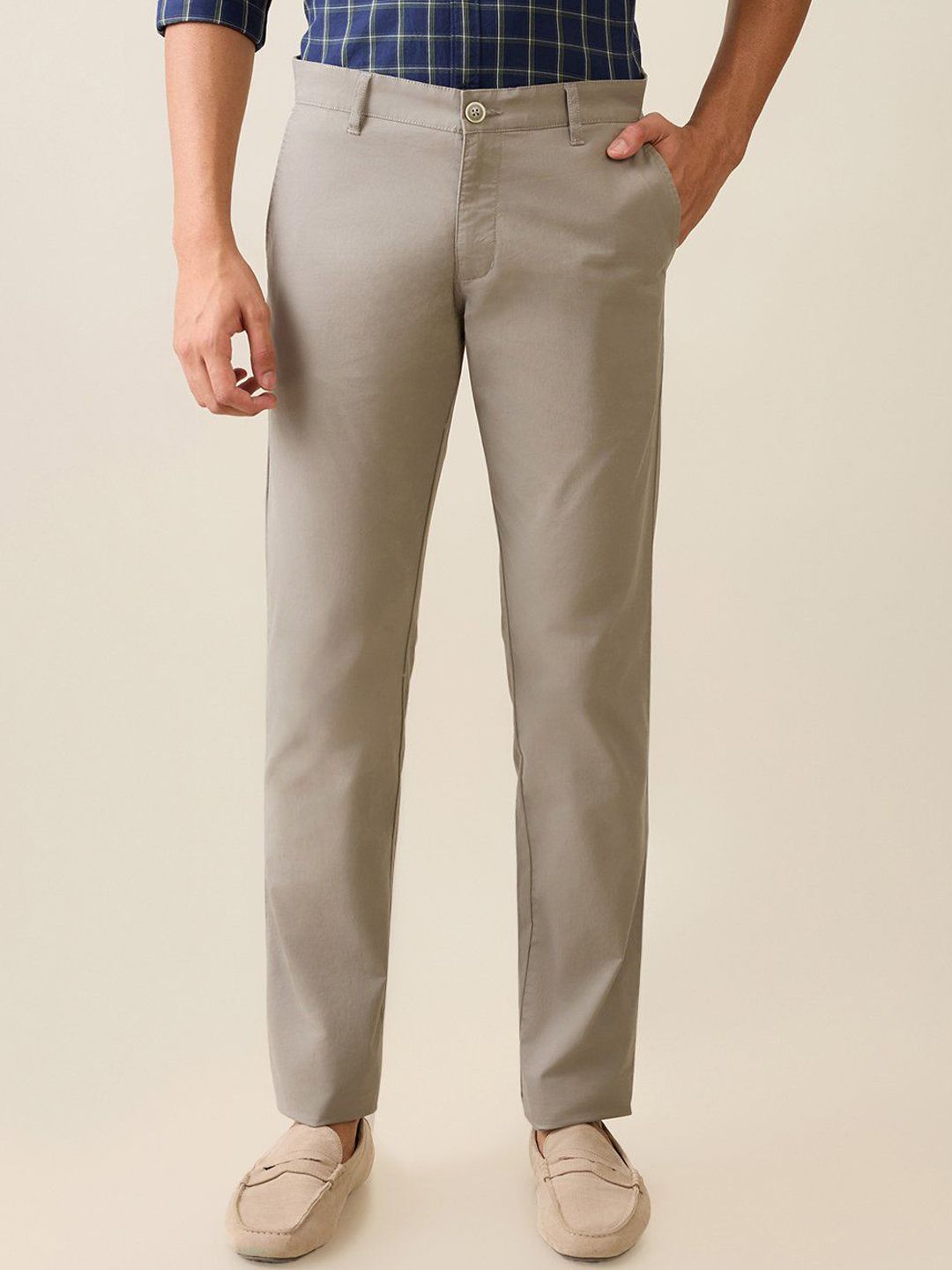 Parx Men Tapered Fit Low-Rise Trousers-picture-11