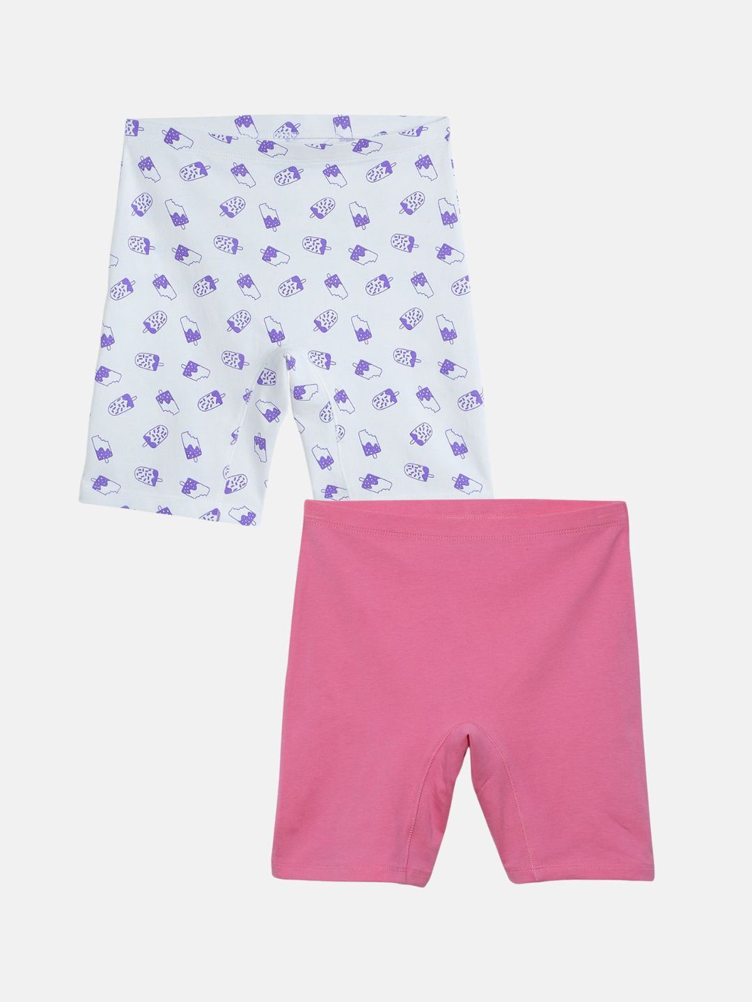 mackly Girls Pack Of 2 Graphic Printed Technology Shorts-picture-10