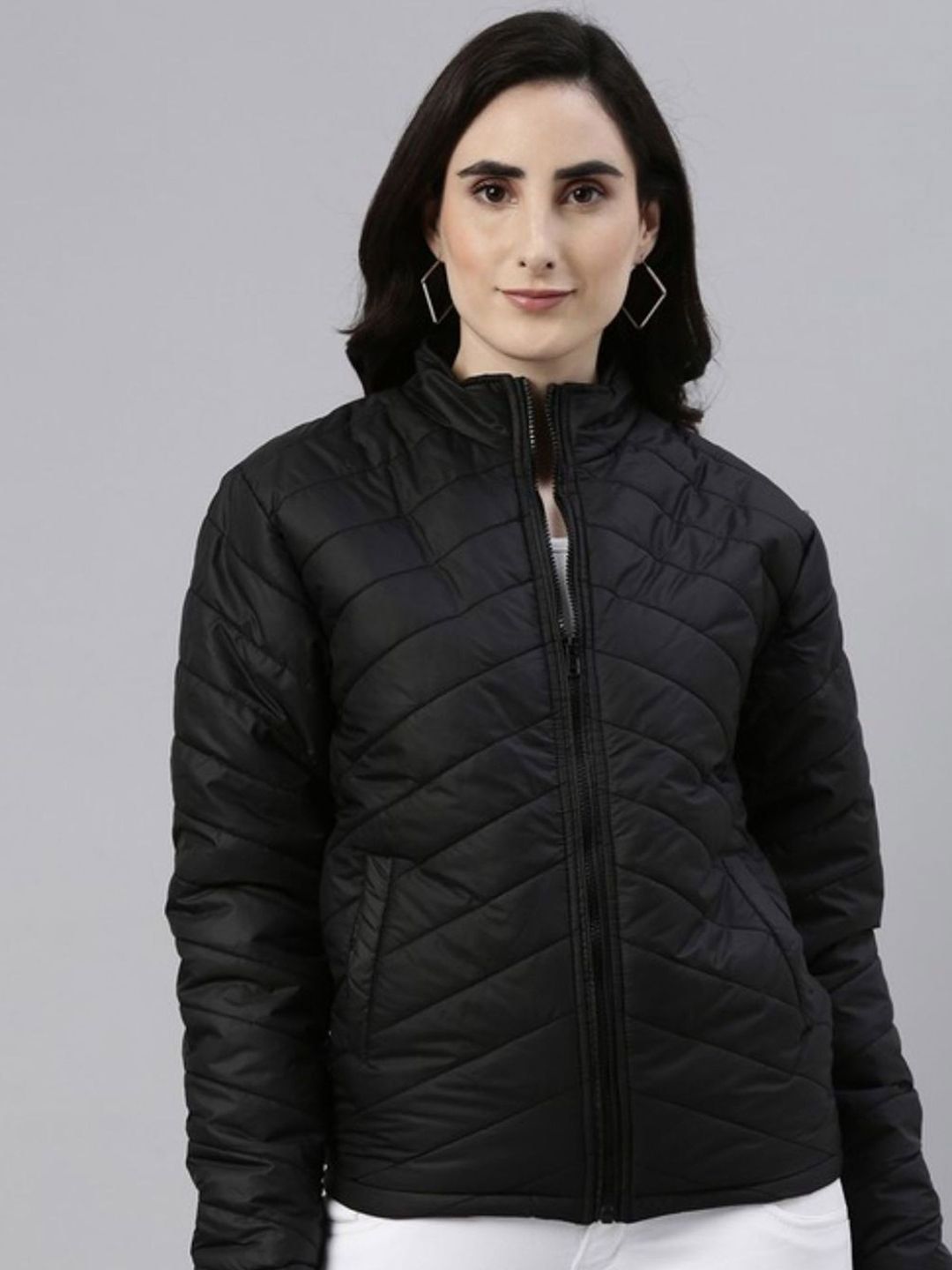 PINACOLADA Women Solid Lightweight Quilted Jacket