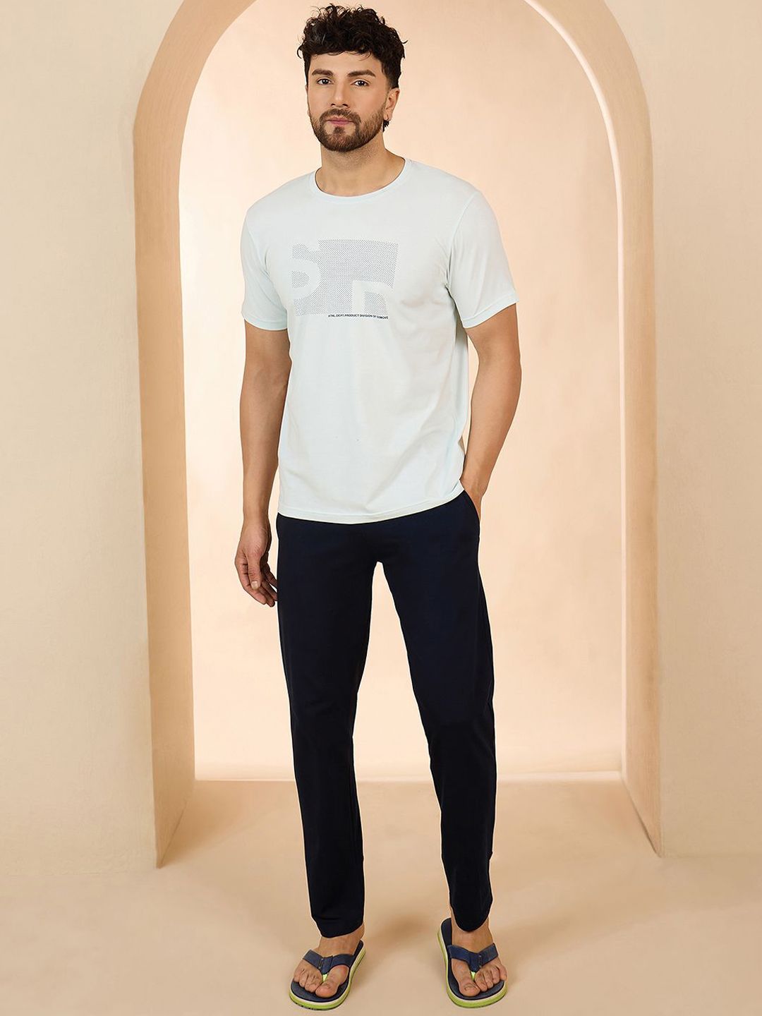 Sweet Dreams Men Graphic Printed Pure Cotton T-Shirt & Pyjama Night suit-picture-21