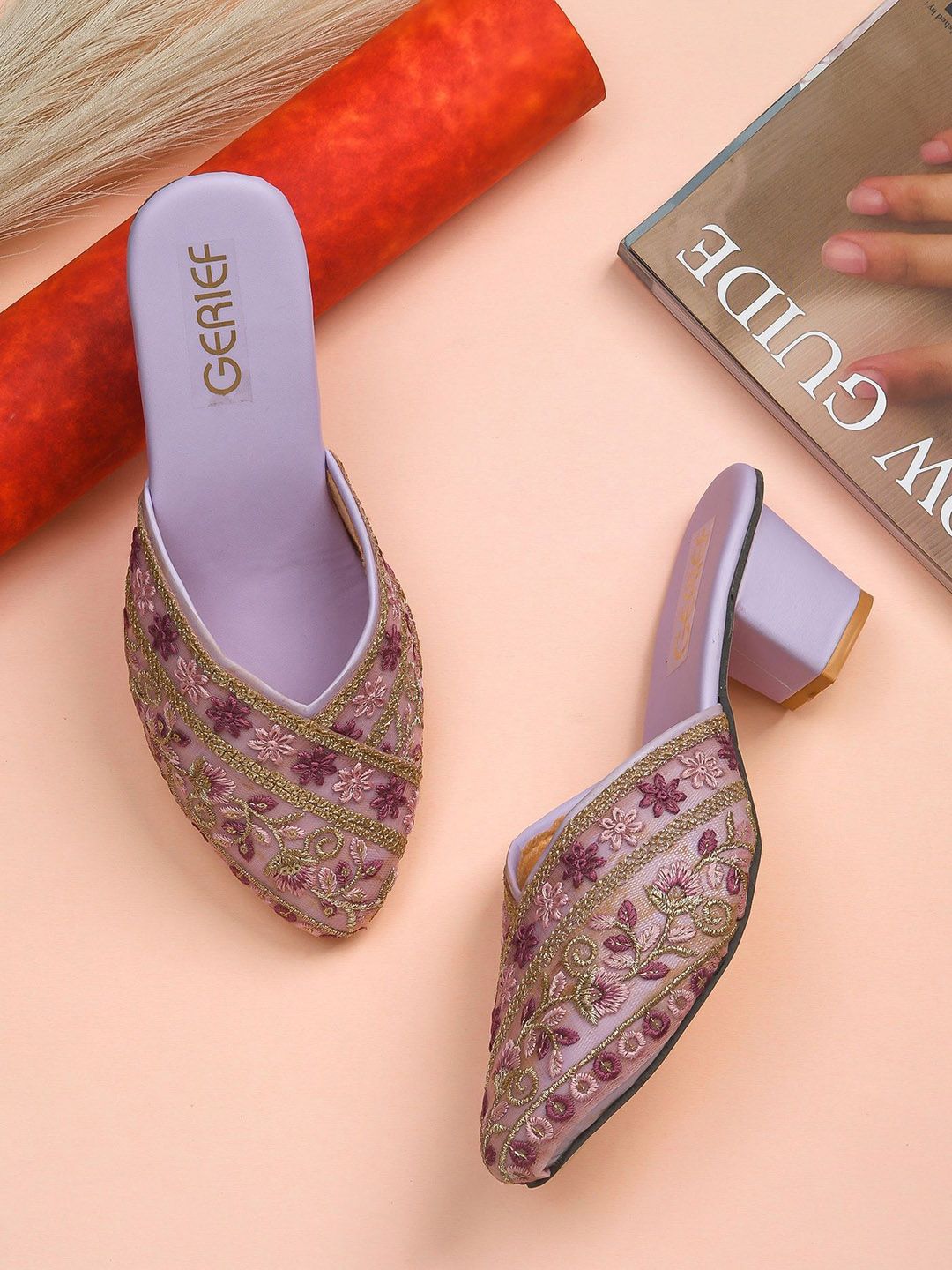 GERIEF Women Embroidery Ethnic Block Sandals-picture-36