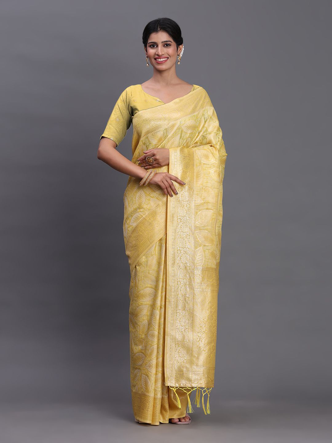 Astita Floral Zari Woven Saree-picture-30