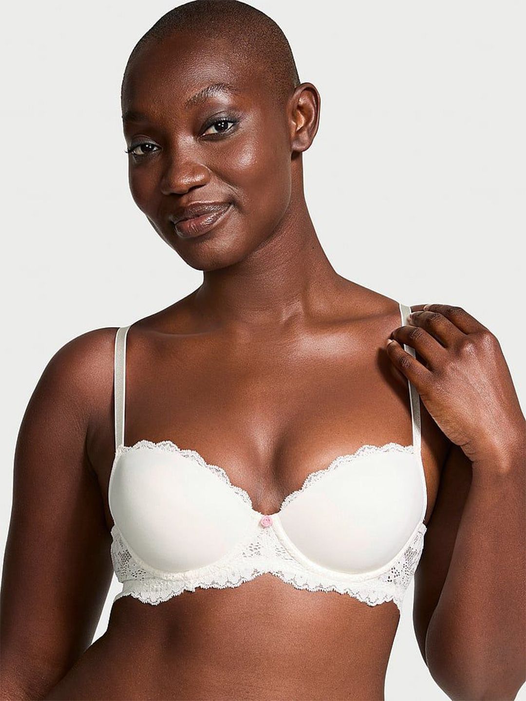 Victoria's Secret Lace Lightly Padded Medium Coverage Demi Bra-picture-30
