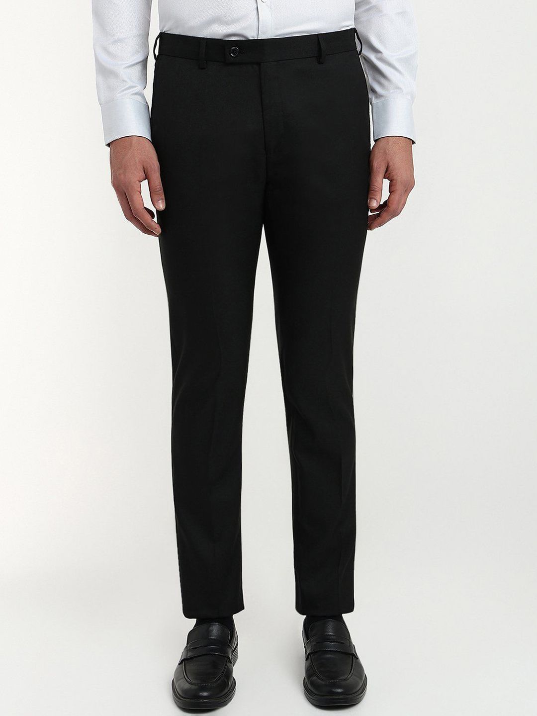 Raymond Men Slim Fit Mid-Rise Formal Trousers-picture-30