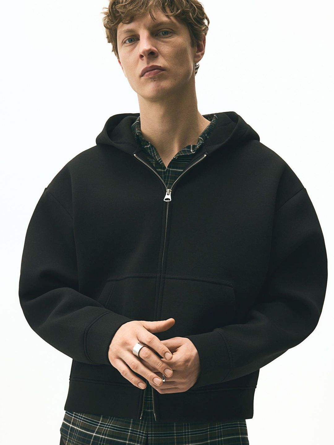 H&M Men Loose Fit Zip-Through Hoodie-picture-17