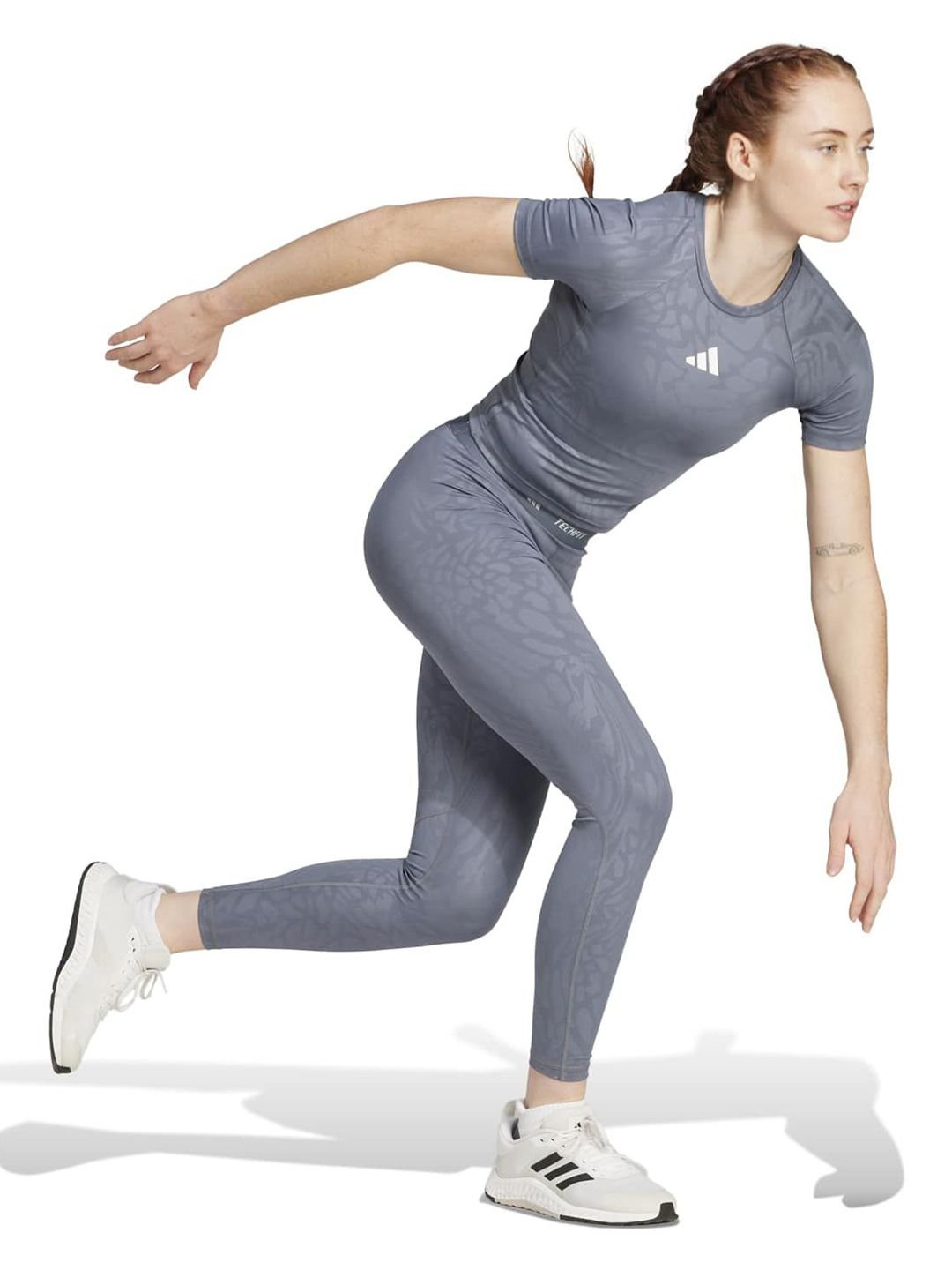 ADIDAS Techfit Printed Muscle Fit T-Shirt-image-16