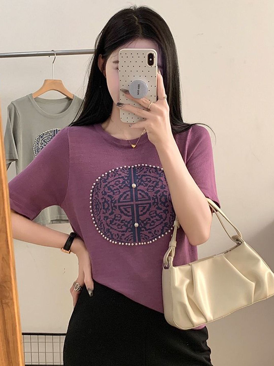 StyleCast Women Geometric Printed Round Neck T-shirt-picture-37