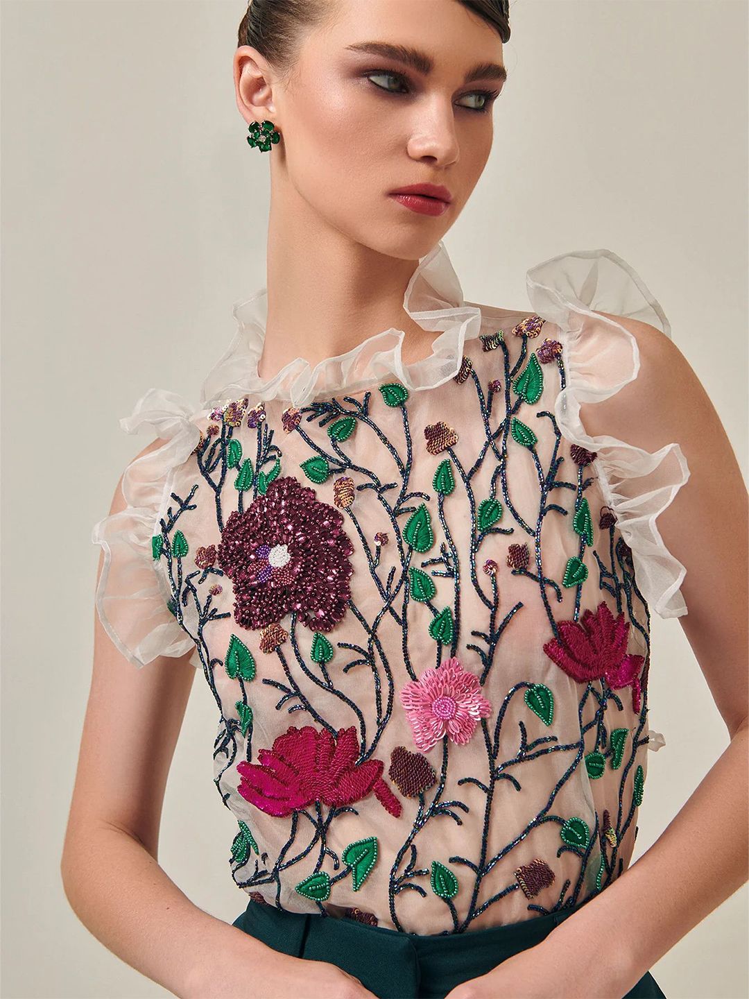 PROT-OFFICIAL Women Embellished Top-image-2